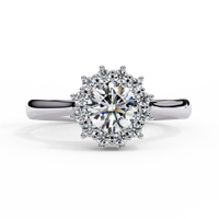 Aurelia Oval Halo Lab Grown Diamond Ring - Ophiratbf