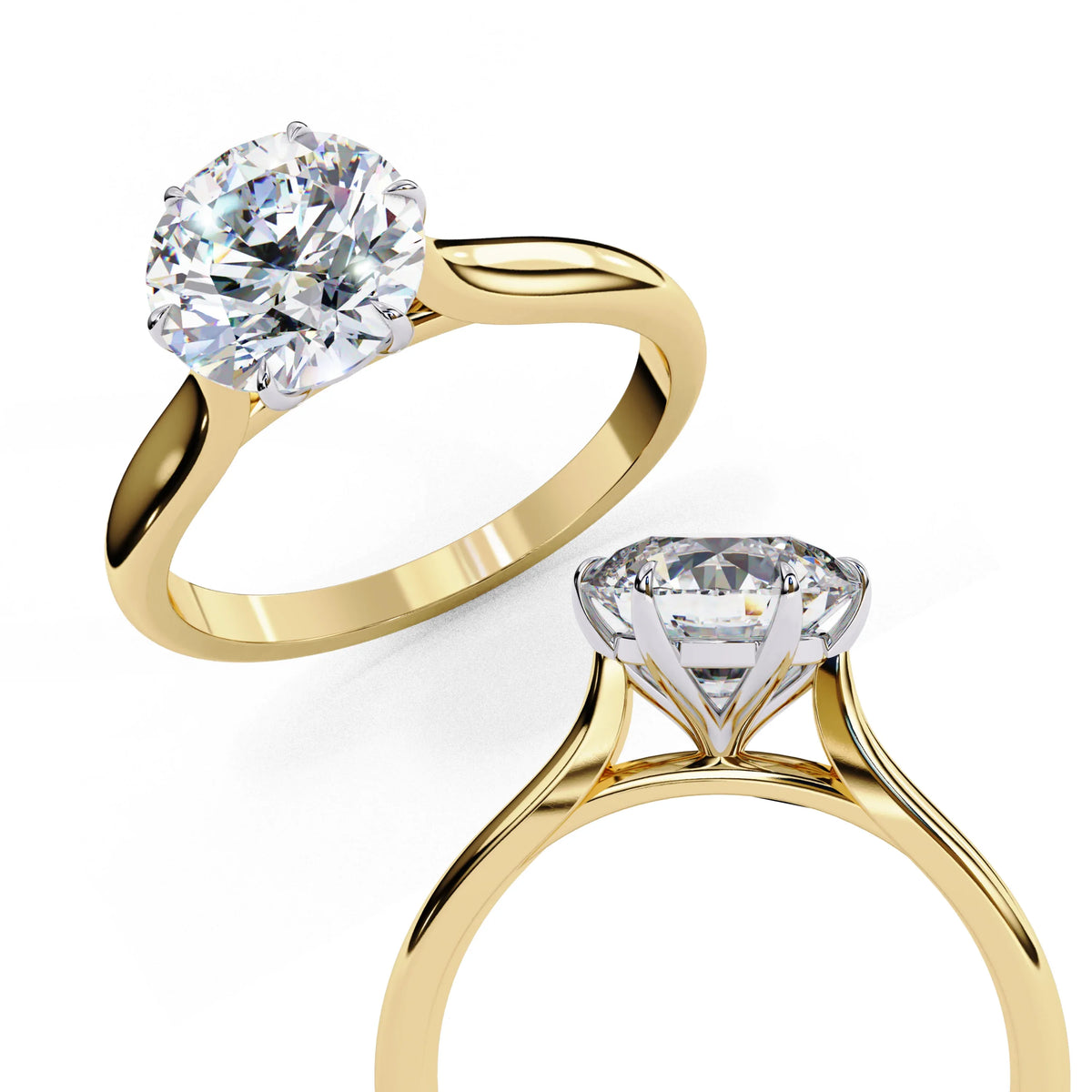 Ophira Lab Grown Diamond Round Solitaire Ring - Ophiratbf