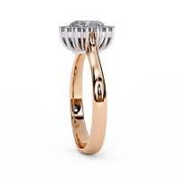 Amorette Heart Shape Halo Ring - Ophiratbf