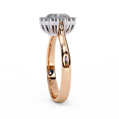 Amorette Heart Shape Halo Ring