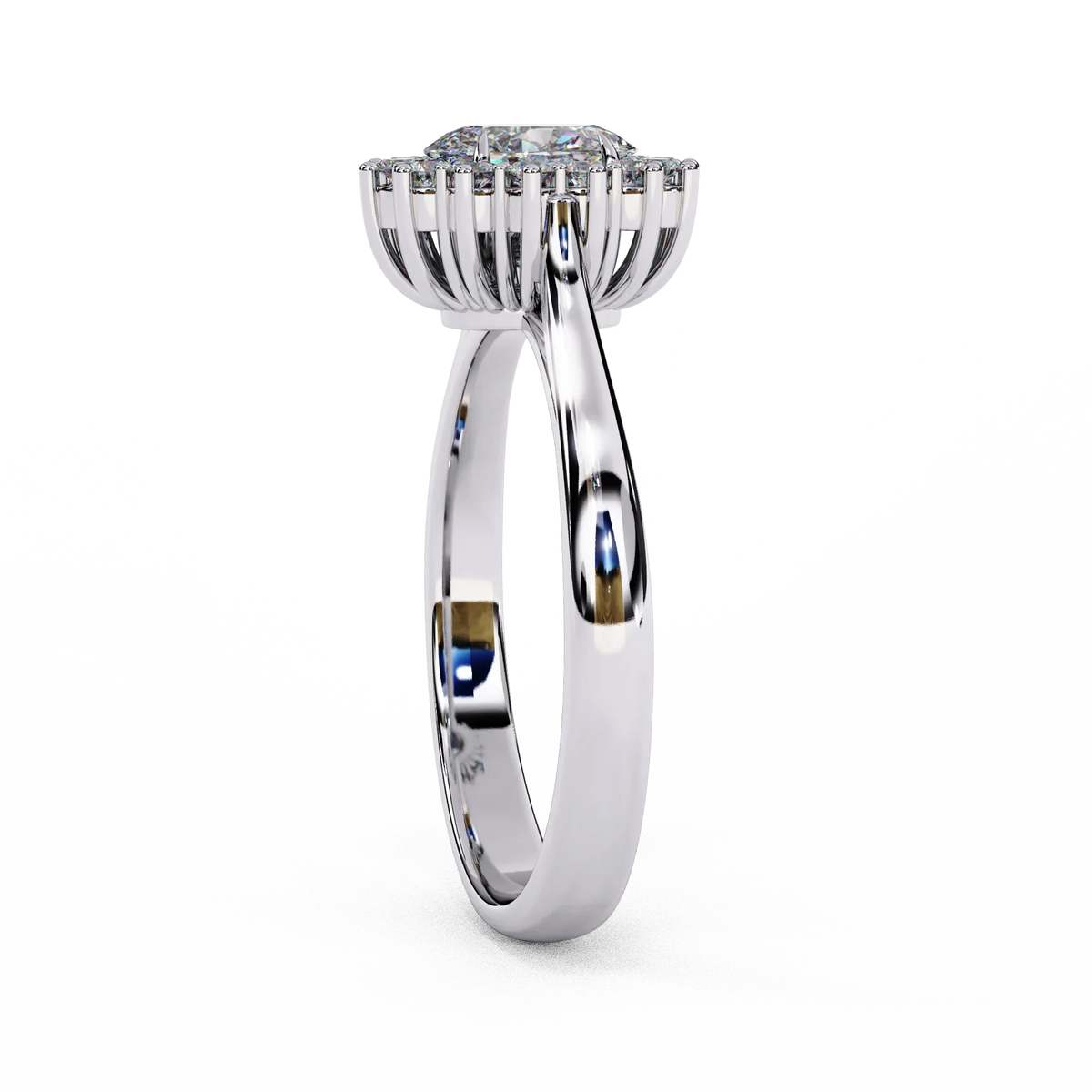 Amorette Heart Shape Halo Ring - Ophiratbf