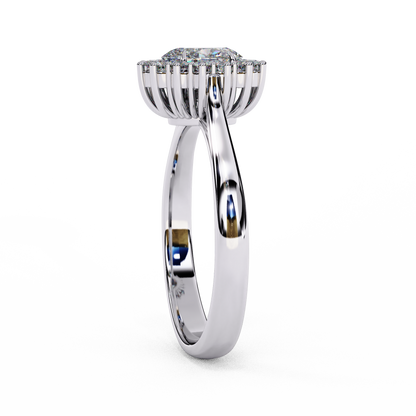 Amorette Heart Shape Halo Ring