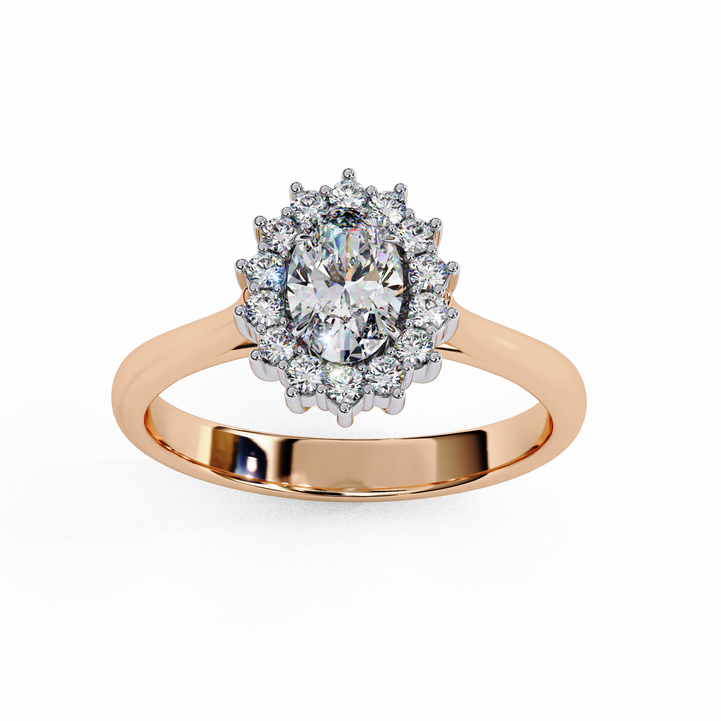 amorette heart shape halo ring