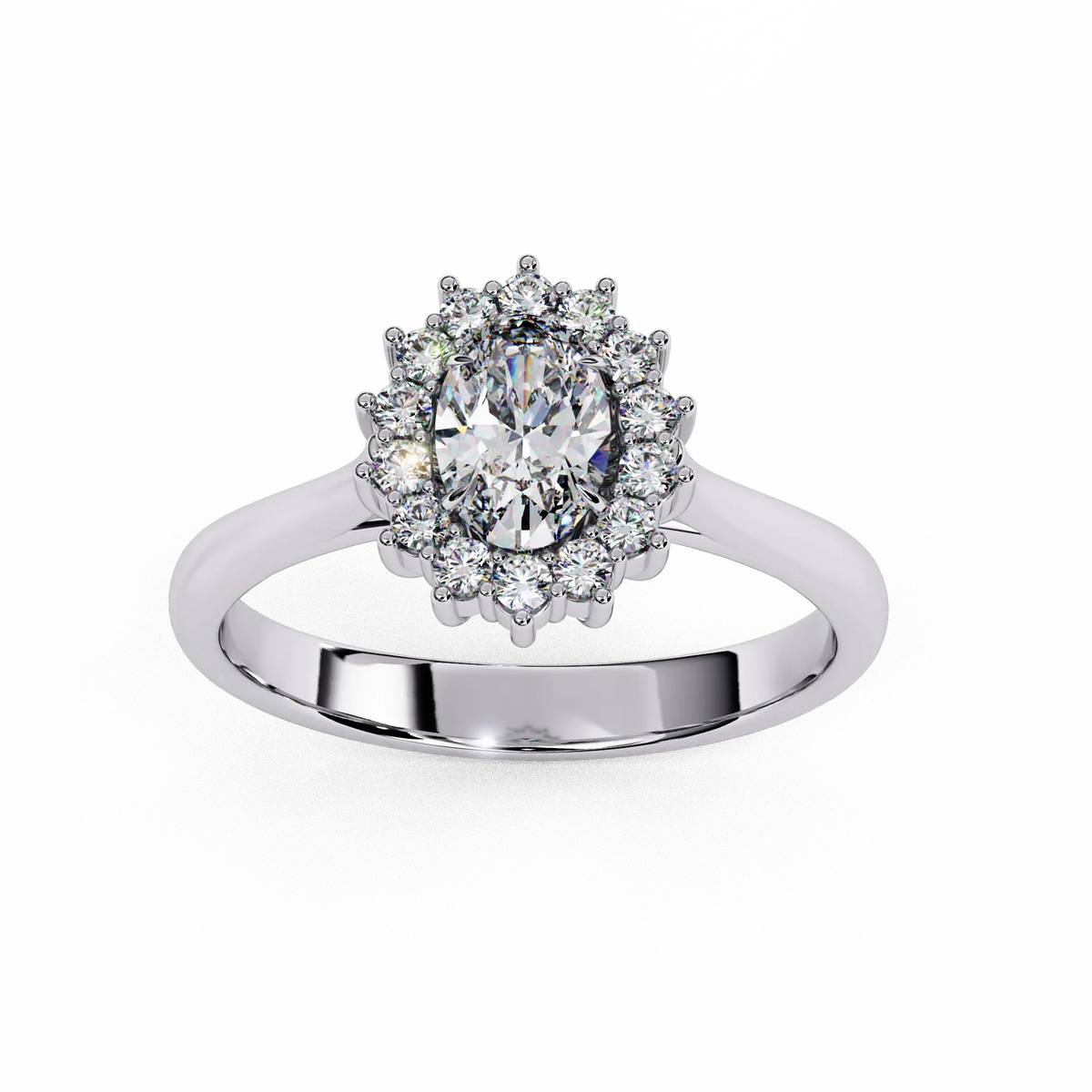 Amorette Heart Shape Halo Ring - Ophiratbf