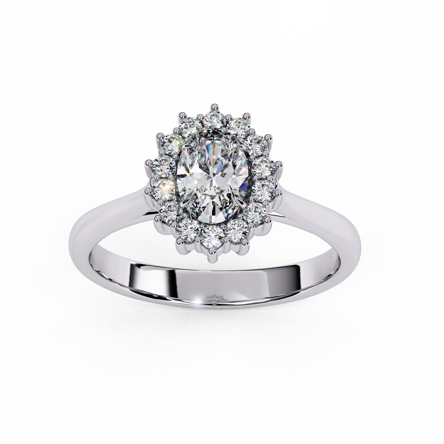 amorette heart shape halo ring