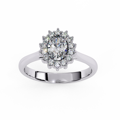 Amorette Heart Shape Halo Ring