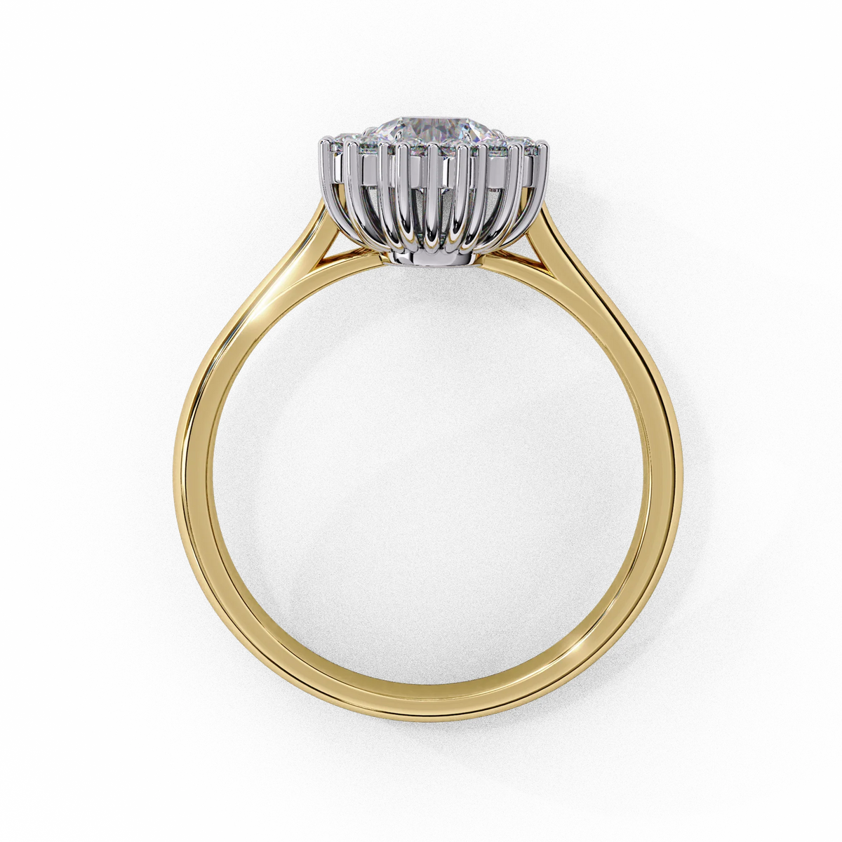 Amorette Heart Shape Halo Ring - Ophiratbf