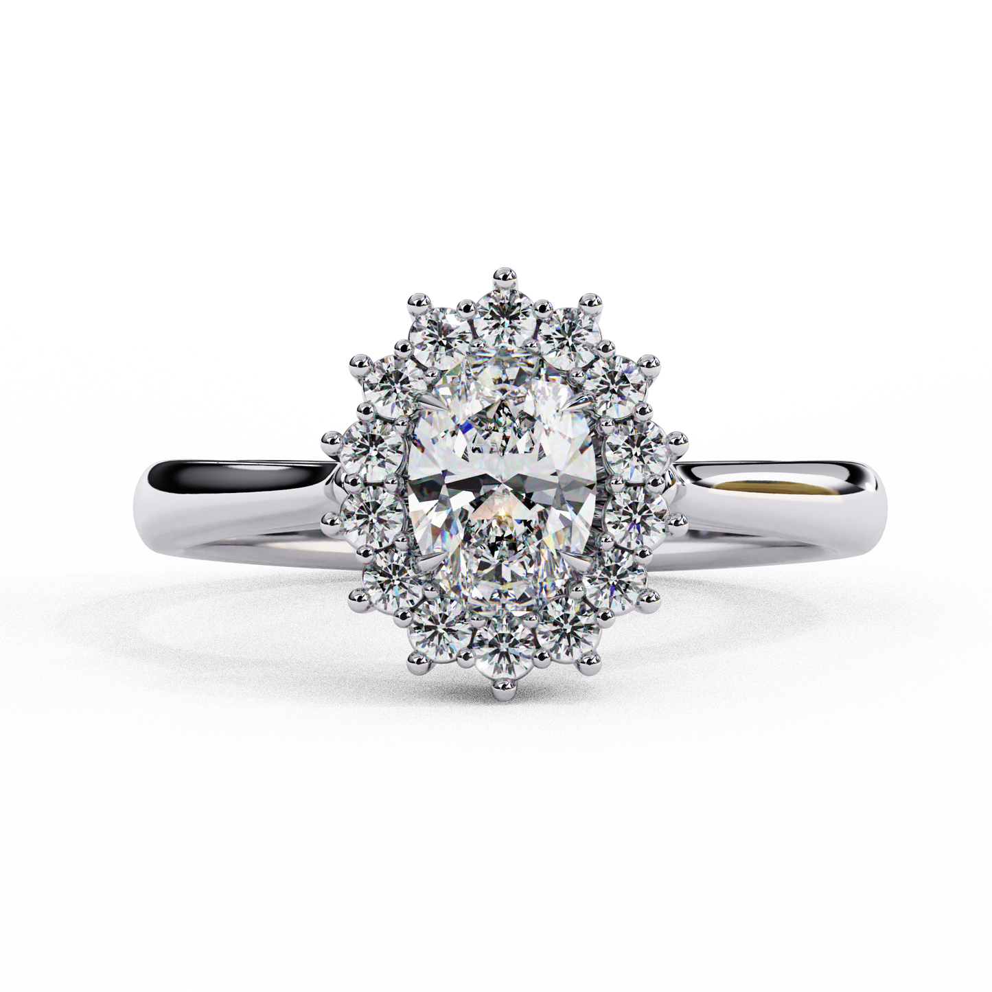 amorette heart shape halo ring