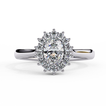 Amorette Heart Shape Halo Ring