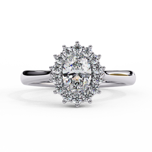 Amorette Heart Shape Halo Ring