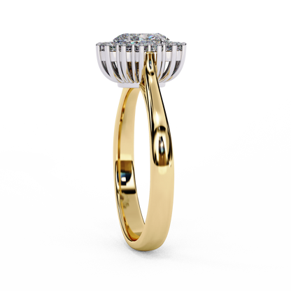 Amorette Heart Shape Halo Ring