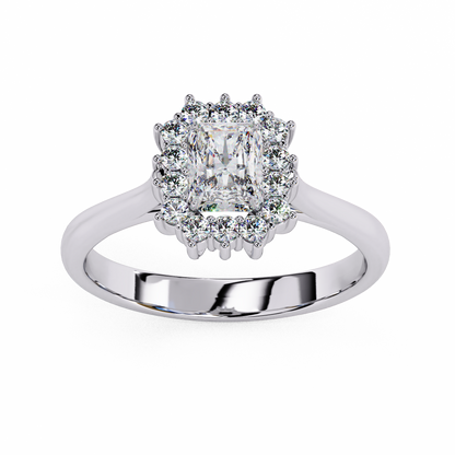 Ophira Round HaloLab Grown Diamond Ring