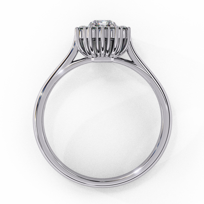 Ophira Round HaloLab Grown Diamond Ring
