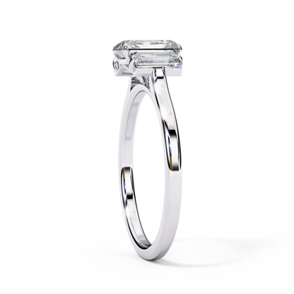 Celestia Emerald Trilogy Ring