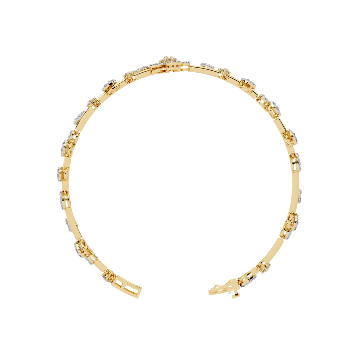 Spring Gala Lab Grown Diamond Flower Bracelet - Ophiratbf