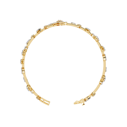 Spring Gala Lab Grown Diamond Flower Bracelet