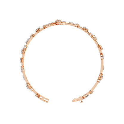 Spring Gala Lab Grown Diamond Flower Bracelet