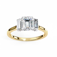 Celestia Emerald Trilogy Ring - Ophiratbf