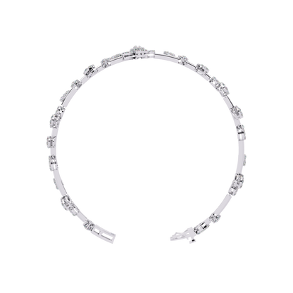 Spring Gala Lab Grown Diamond Flower Bracelet