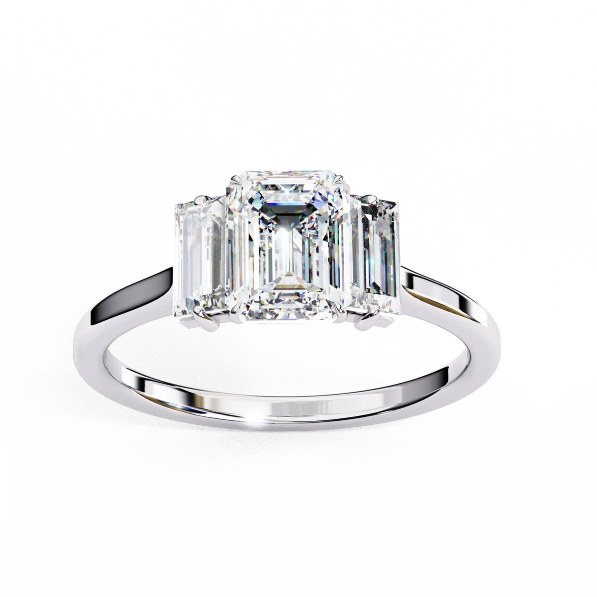 Celestia Emerald Trilogy Ring - Ophiratbf