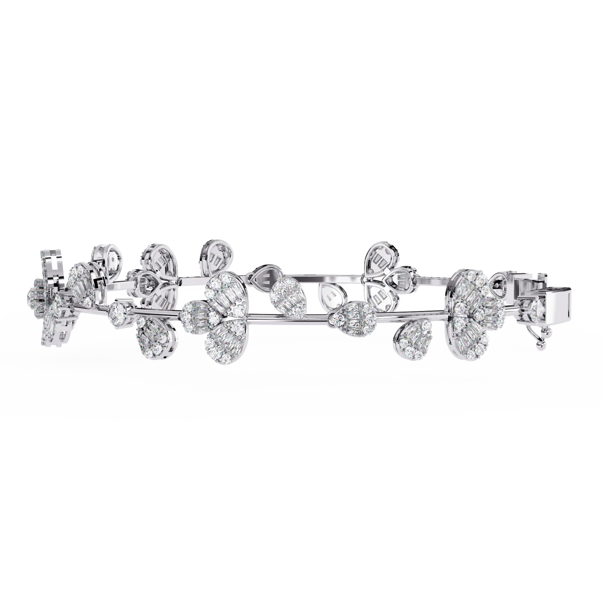 Spring Gala Lab Grown Diamond Flower Bracelet - Ophiratbf