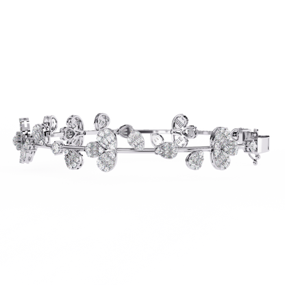 Spring Gala Lab Grown Diamond Flower Bracelet