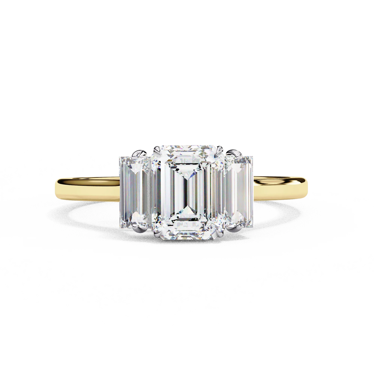 Celestia Emerald Trilogy Ring - Ophiratbf