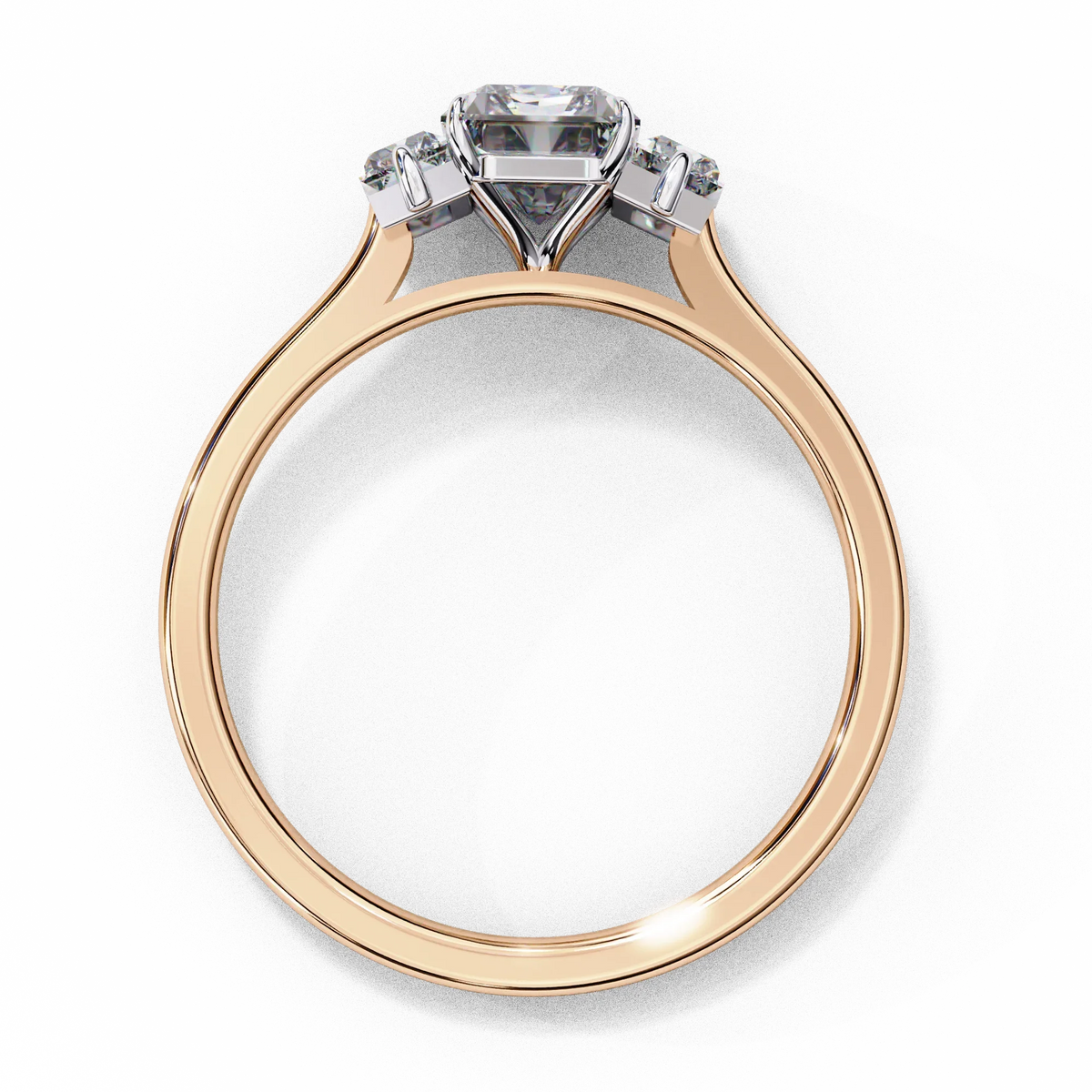 Celestia Emerald Trilogy Ring - Ophiratbf