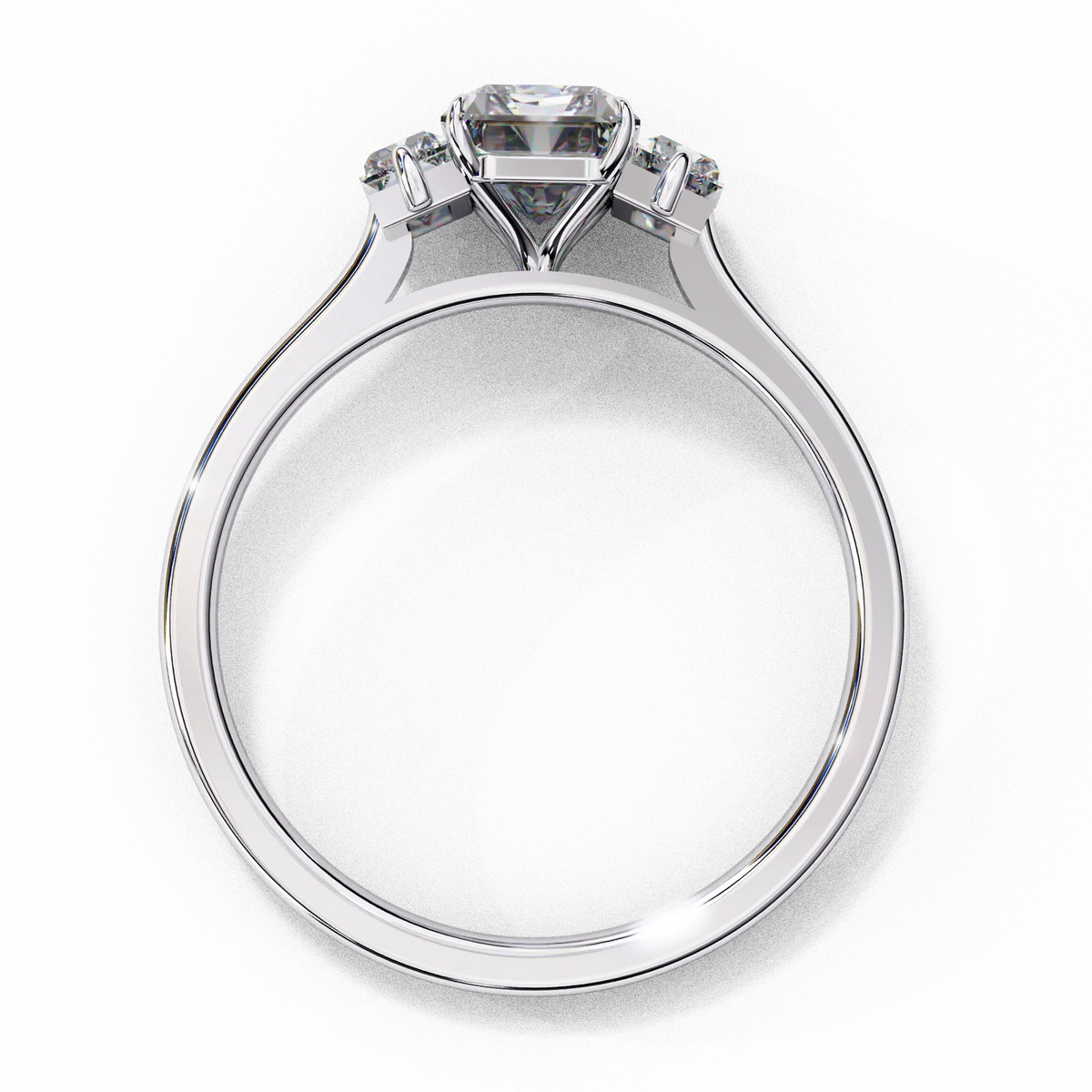 Celestia Emerald Trilogy Ring - Ophiratbf