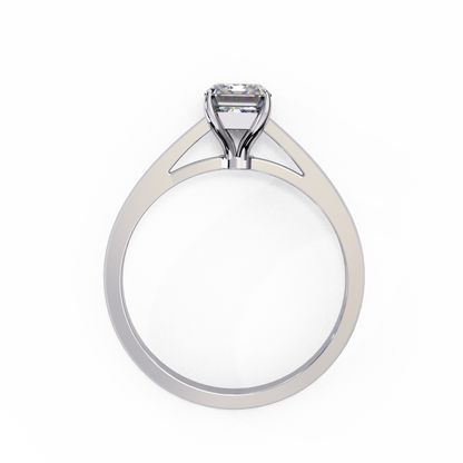 Aurora Emerald Classic Solitaire Ring