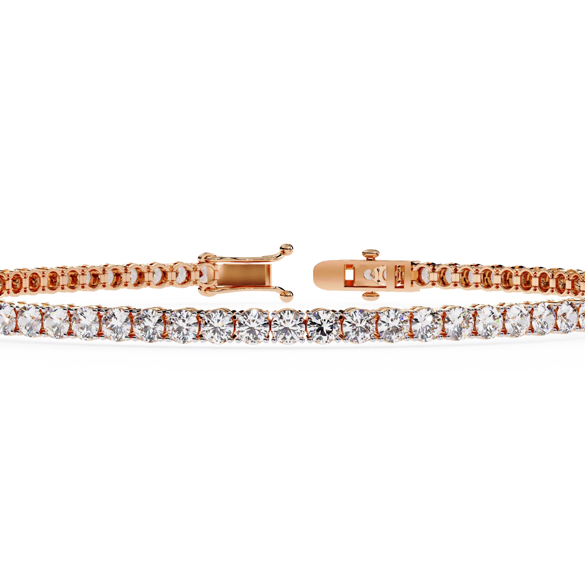 Sleek Line Lab Grown Diamond Tennis Bracelet - Ophiratbf