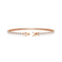 Sleek Line Lab Grown Diamond Tennis Bracelet - Ophiratbf