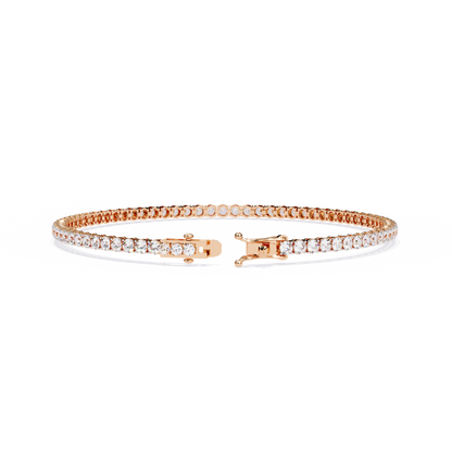 Sleek Line Lab Grown Diamond Tennis Bracelet