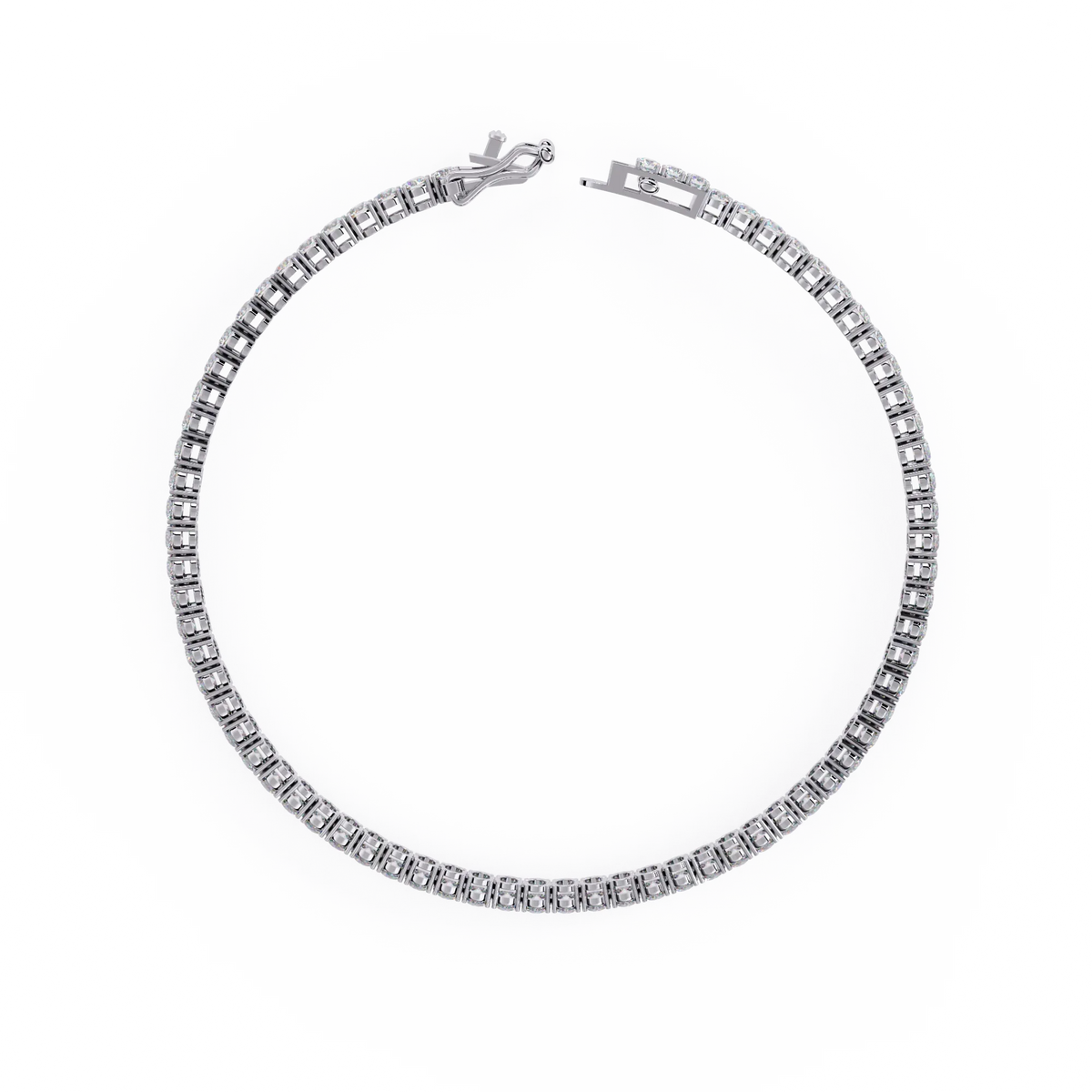 Sleek Line Lab Grown Diamond Tennis Bracelet - Ophiratbf