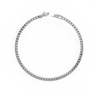 Sleek Line Lab Grown Diamond Tennis Bracelet - Ophiratbf