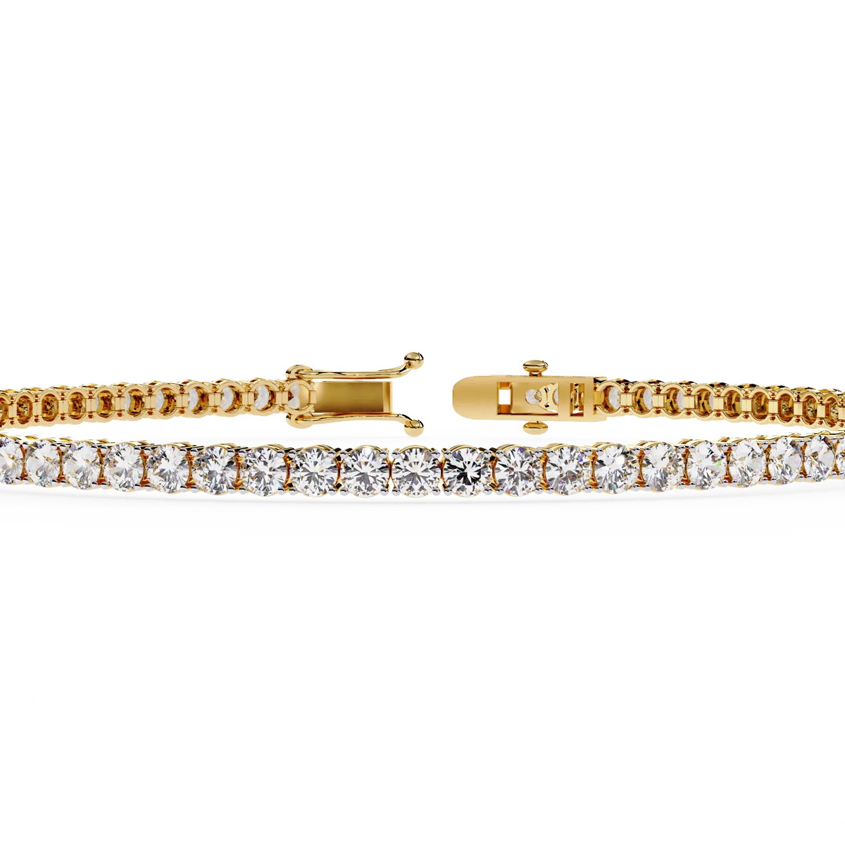 Sleek Line Lab Grown Diamond Tennis Bracelet - Ophiratbf