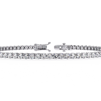 Sleek Line Lab Grown Diamond Tennis Bracelet - Ophiratbf