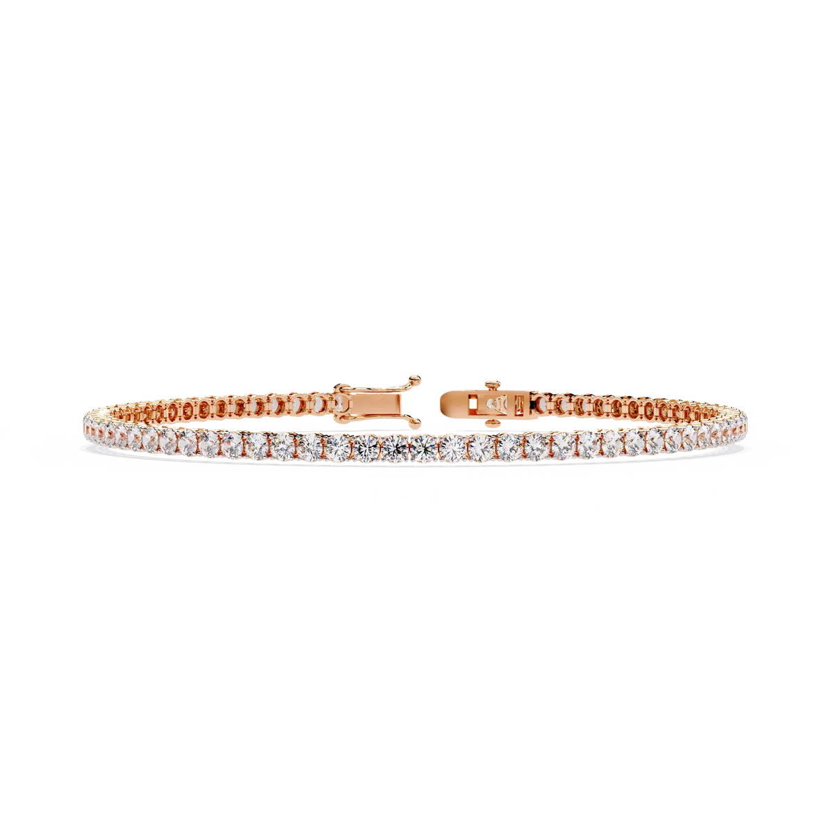 Sleek Line Lab Grown Diamond Tennis Bracelet - Ophiratbf