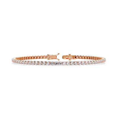 Sleek Line Lab Grown Diamond Tennis Bracelet