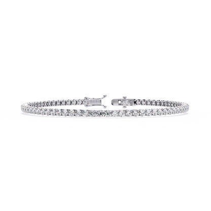 Sleek Line Lab Grown Diamond Tennis Bracelet