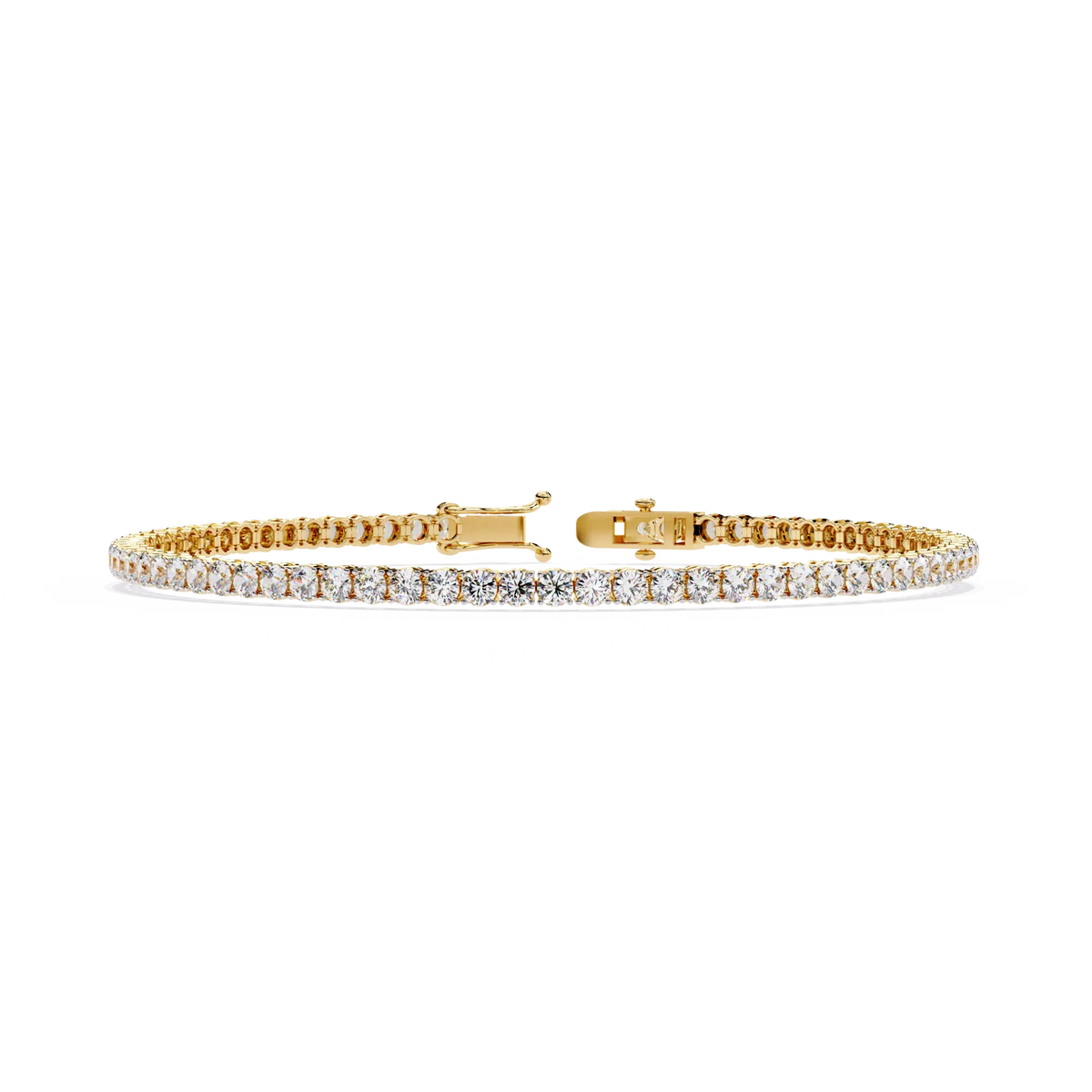 Sleek Line Lab Grown Diamond Tennis Bracelet - Ophiratbf