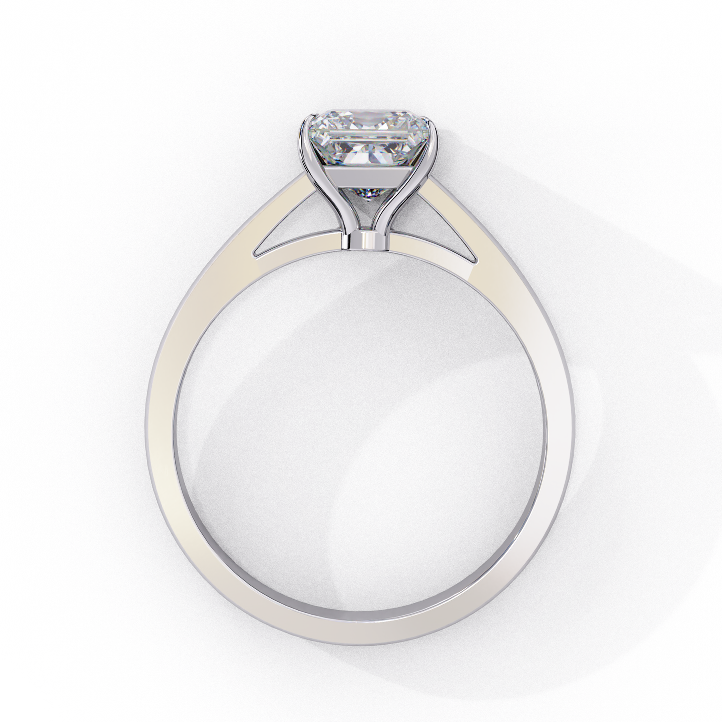 princess cut solitaire ring