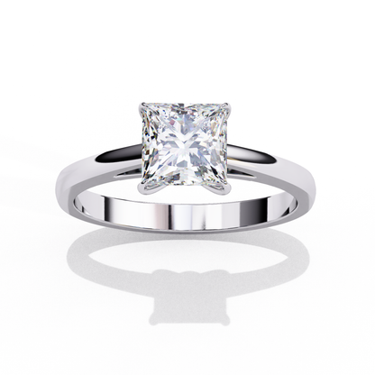 Princess Cut Solitaire Ring