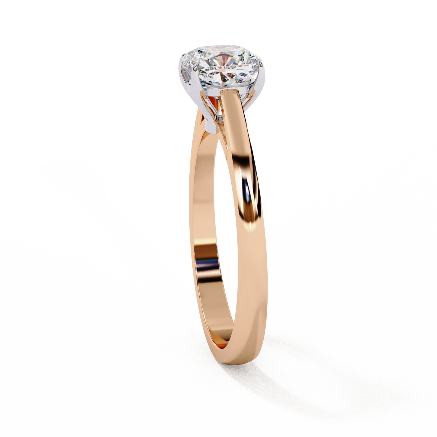 elise cushion lab grown diamond solitaire