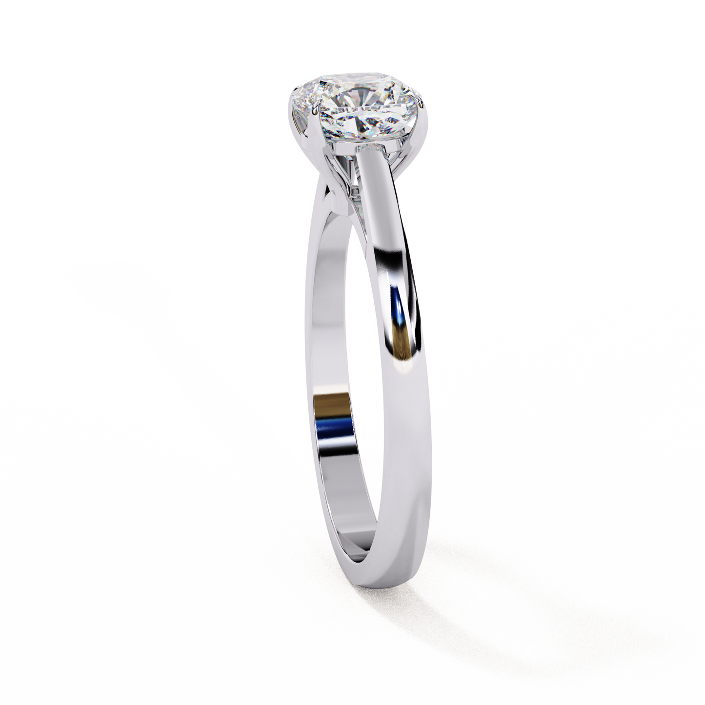 elise cushion lab grown diamond solitaire