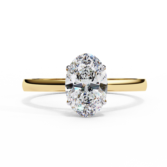 Lab Grown Diamond Oval Classic Ring