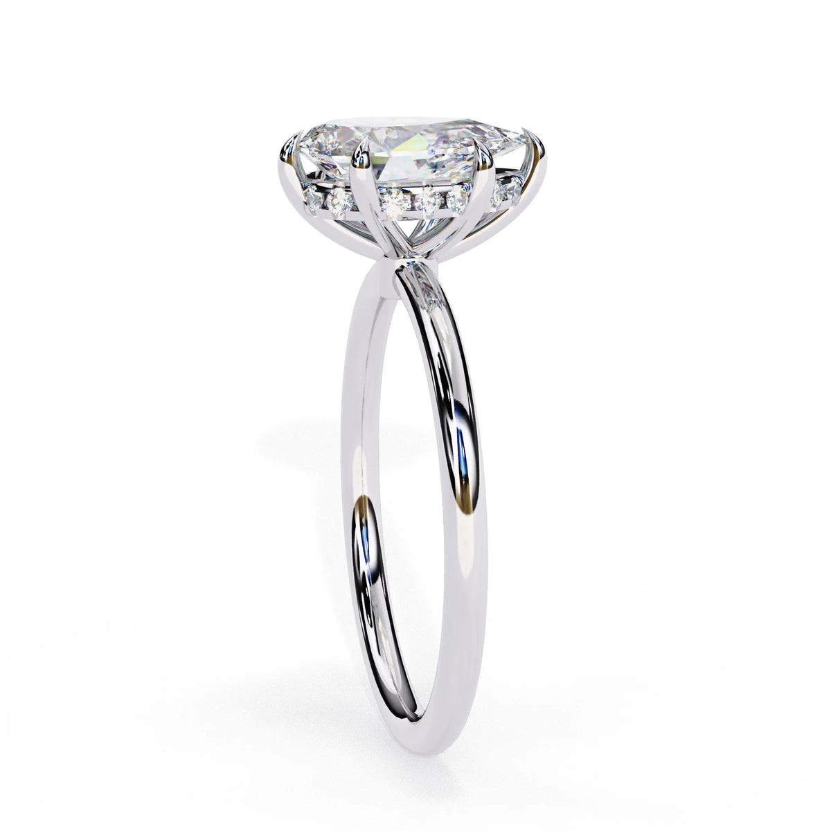 Aurora Lab Grown Diamond Pear Classic Ring - Ophiratbf