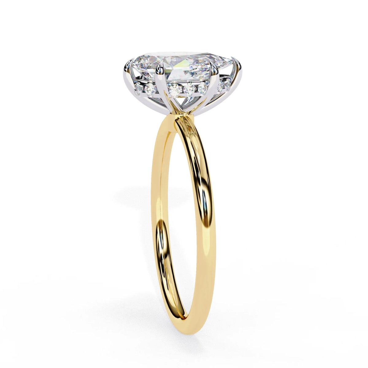 Aurora Lab Grown Diamond Pear Classic Ring - Ophiratbf