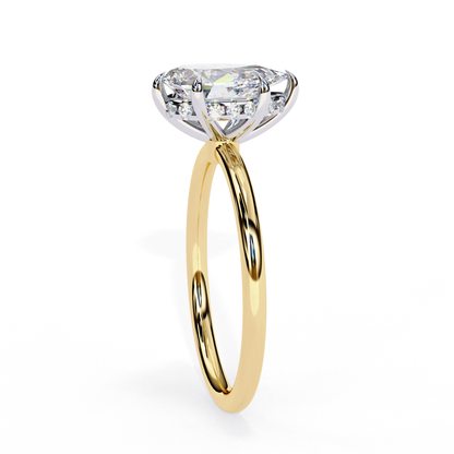 Aurora Lab Grown Diamond Pear Classic Ring