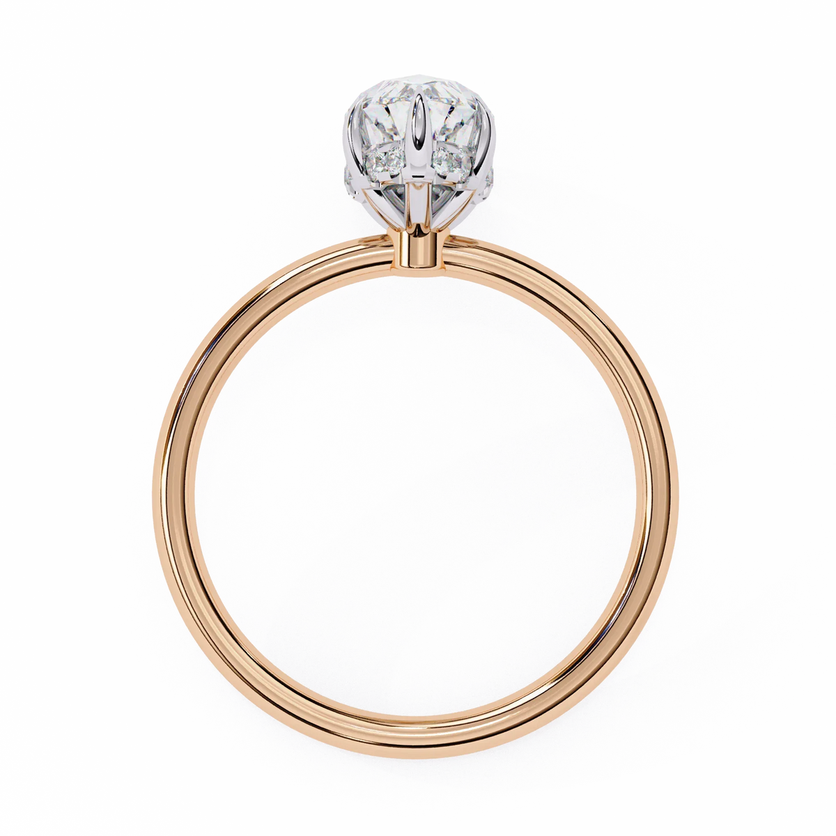 Elegent Lab Grown Diamond Marquise Solitaire - Ophiratbf